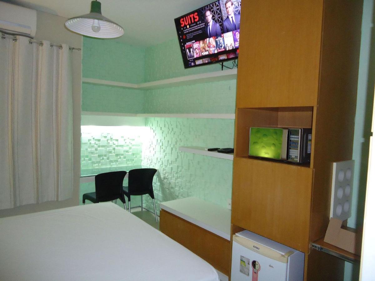Apartamento 804 Lindo Flat Mobiliado Com Vista Lateral Mar Na Praia De Iracema *
