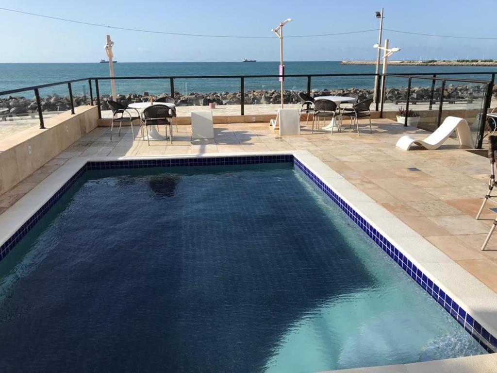 804 Lindo Flat Mobiliado Com Vista Lateral Mar Na Praia De Iracema *
